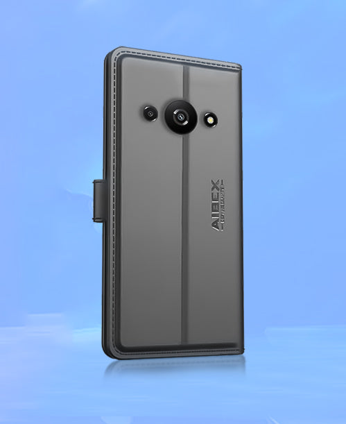 aibex Pu leather flip back case cover for men and women